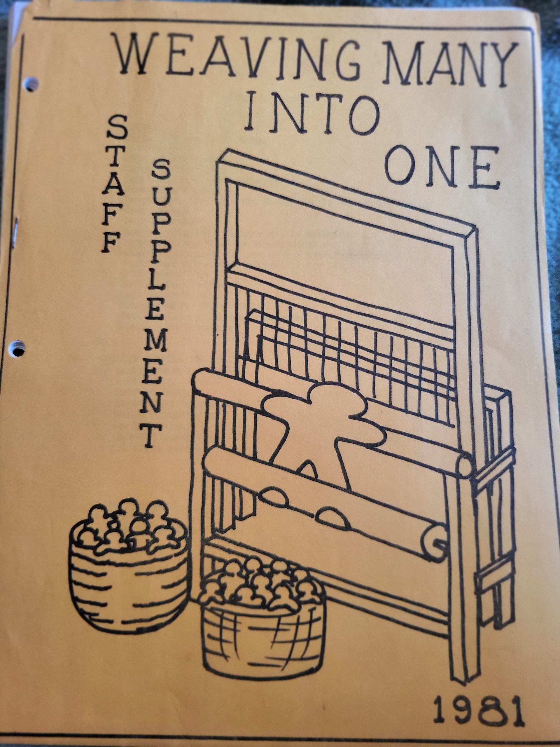 Weaving many into one staff supplement 1981