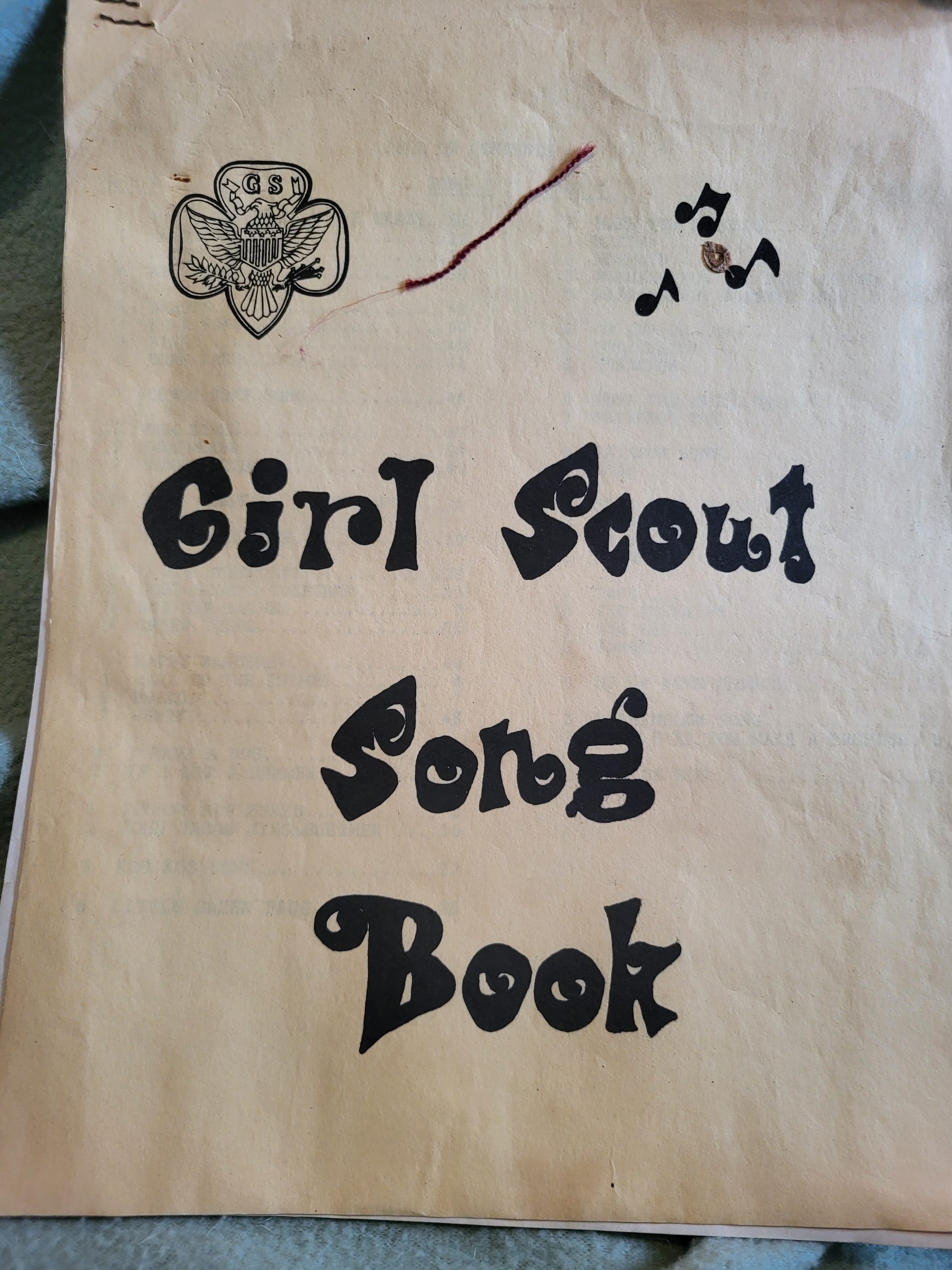 Girl Scout song book