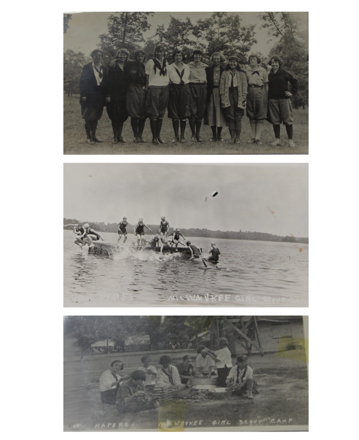 vintage historic black and white photos of camp alice chester