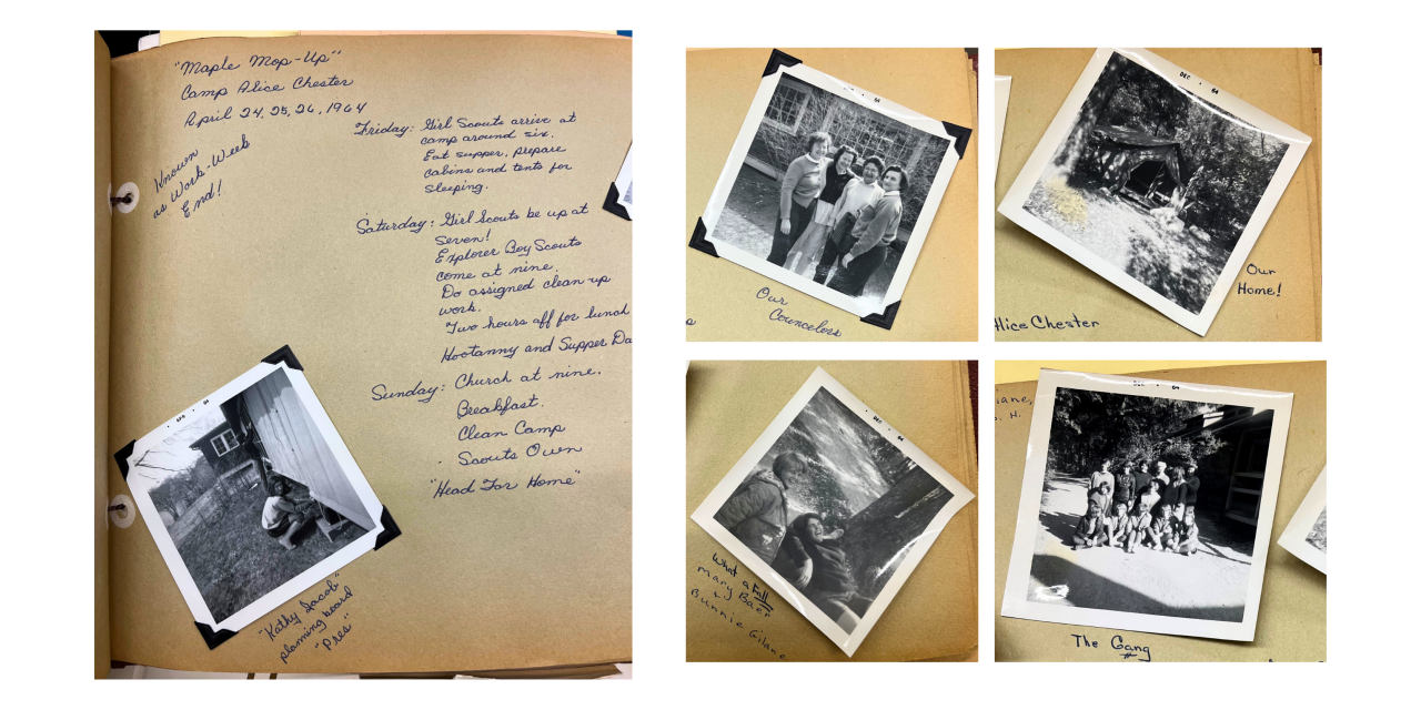 Girl Scout Vintage Camp Scrapbook