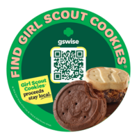 girl scout cookie sticker