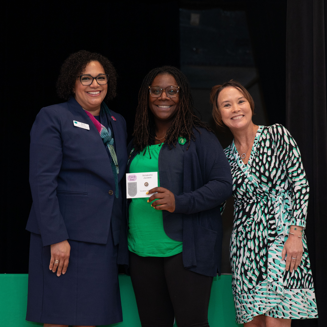 girl scout volunteer recei